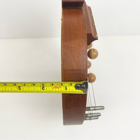 Vintage Appalachian Apple Wooden Door Harp Handcrafted Artist Signed 2001 - Picture 7 of 16